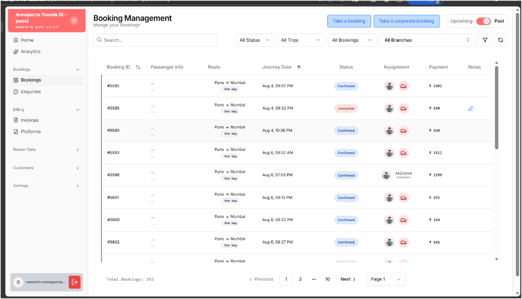 Partner Dashboard UI